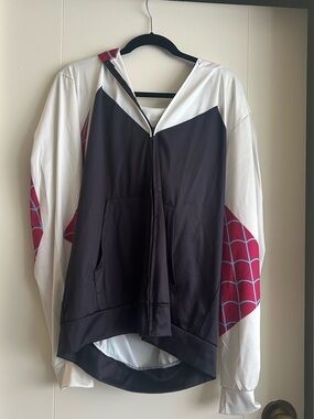 Marvel ghost-spider spider-Gwen zip-up hoodie